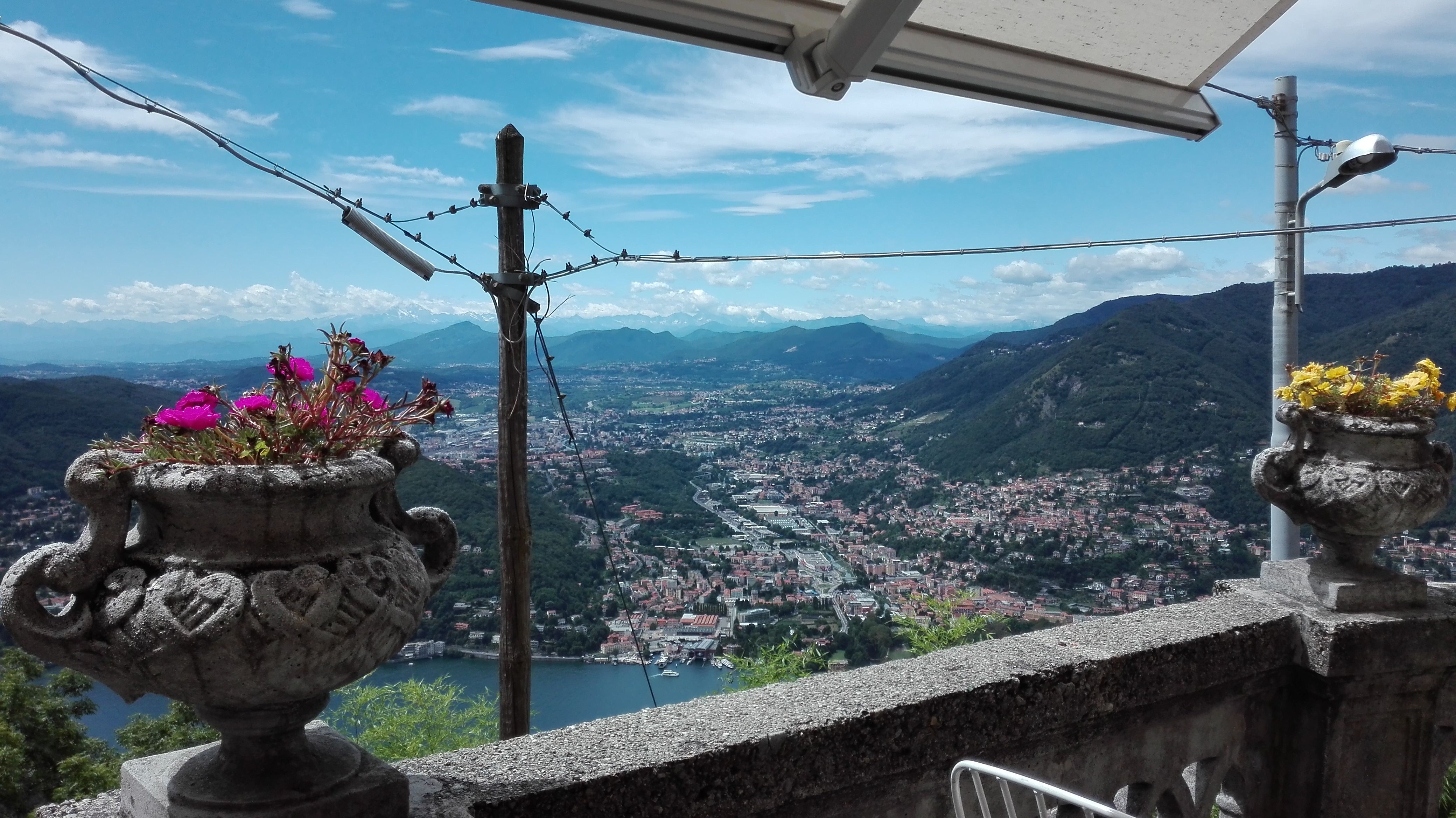 View from Brunate in Italy near Lago di Como View from Brunate in Italy near Lago di Como